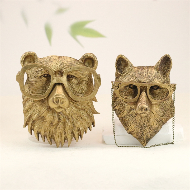 Resin Art Gift For Wedding - Hiasan Dinding Hewan Resin Tembaga Vintage,