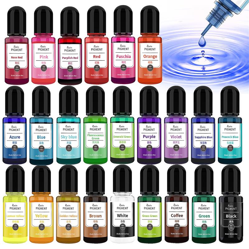 Resin Art Alcohol Ink - 24 Warna Tinta Seni Alkohol Resin