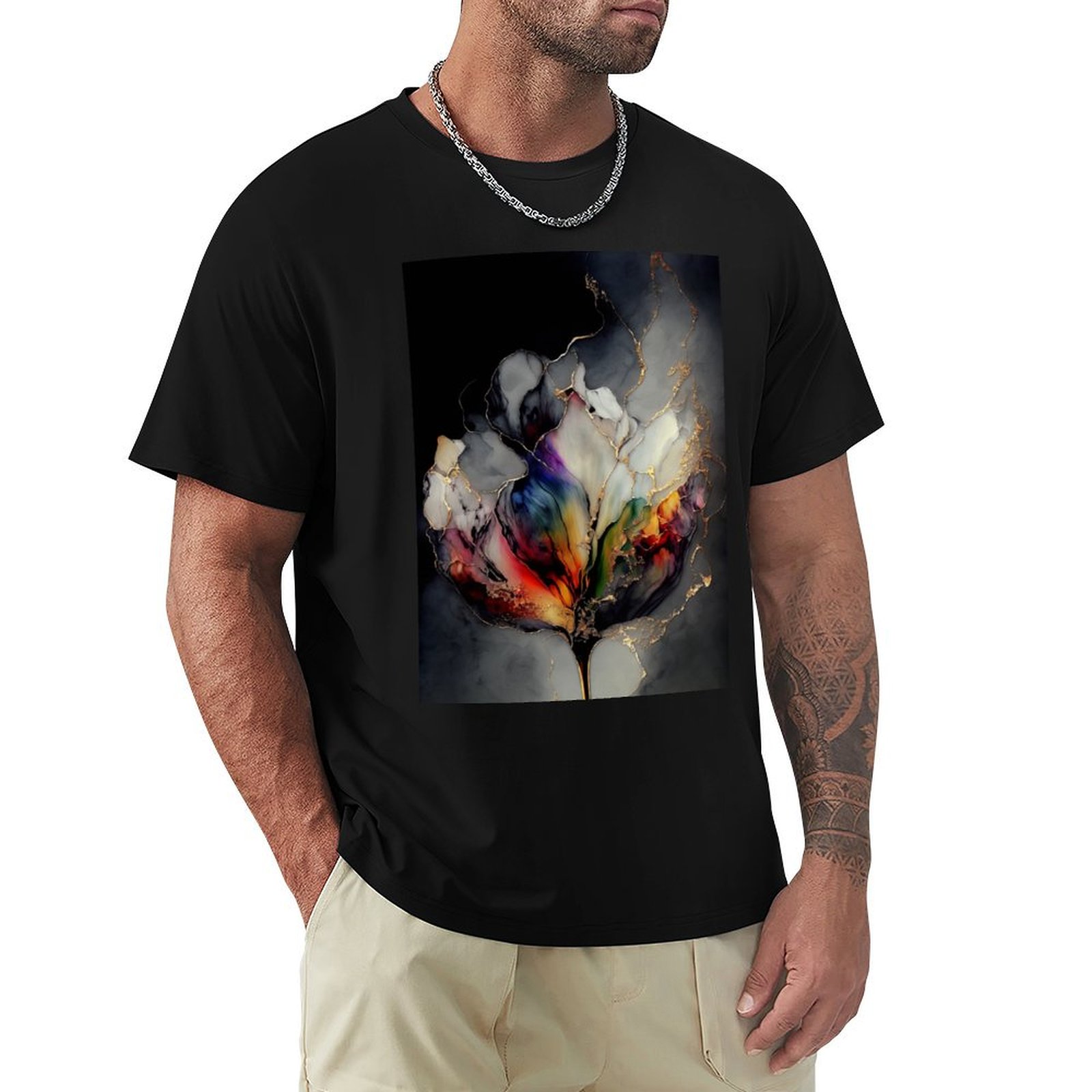 Tulip Symphony - Kaos Seni Res - Resin Art Alcohol Ink ulasan dan harga