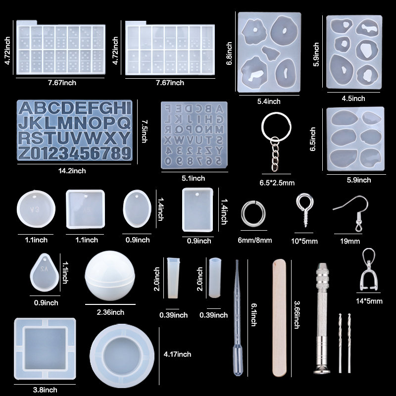 Perlengkapan Seni Kerajinan DI - Resin Art Earrings Kit ulasan dan harga