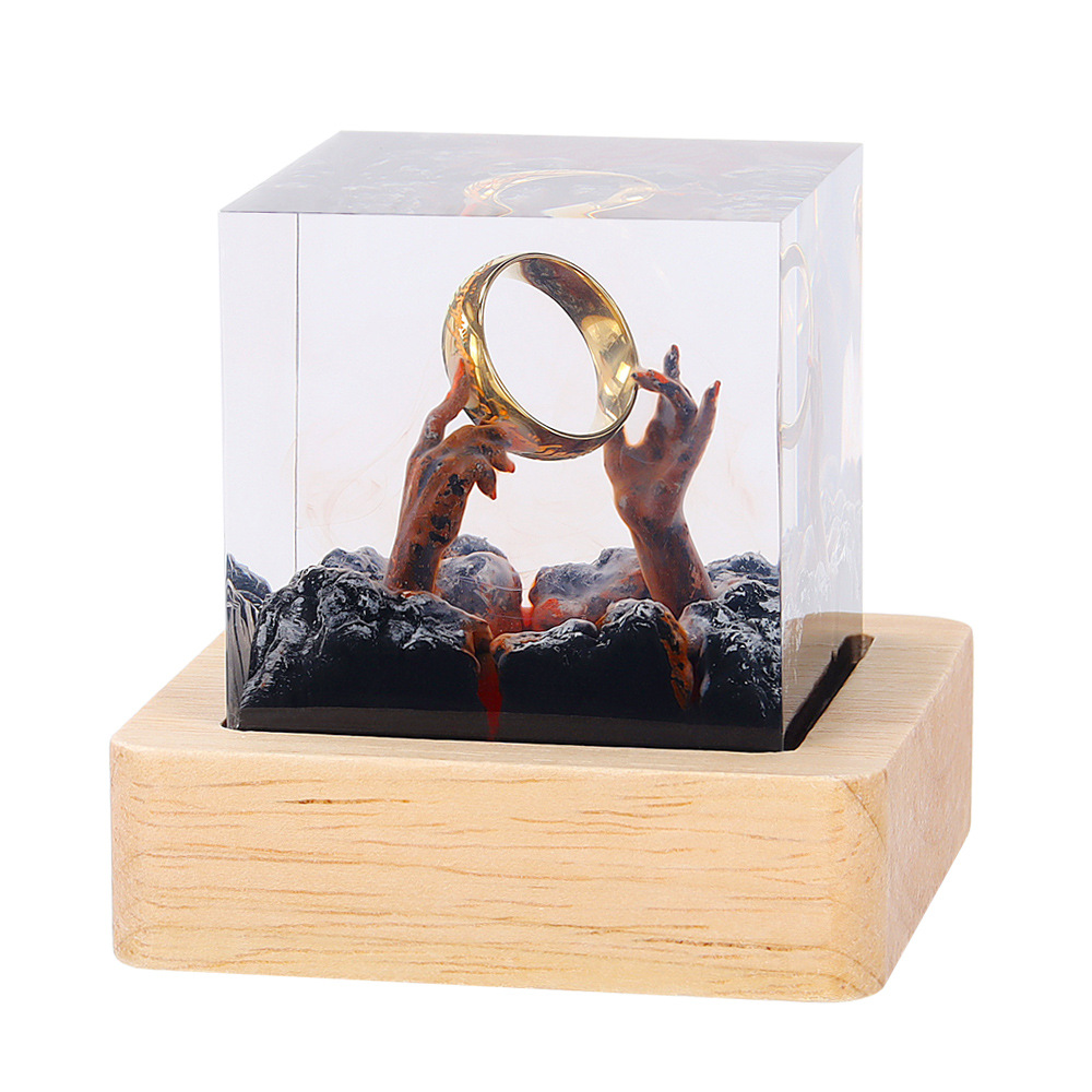 Lampu Meja Resin Organisme Ala - Resin Art Ring ulasan dan harga