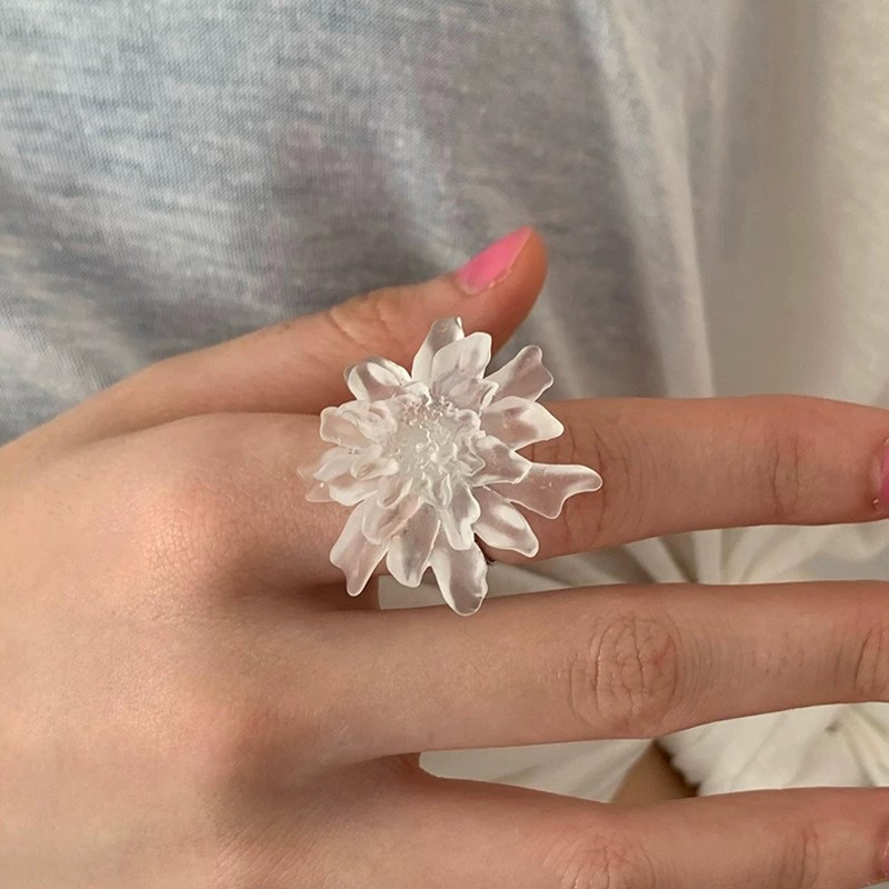HUANZHI Cincin Bunga Resin Bur - Resin Art Ring ulasan dan harga