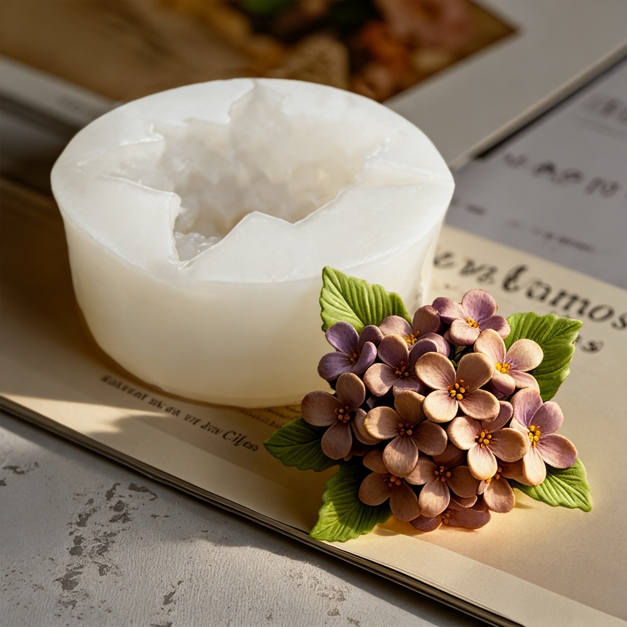 2 Buah Cetakan Silikon Bunga M - Resin Art Gift For Wedding ulasan dan harga