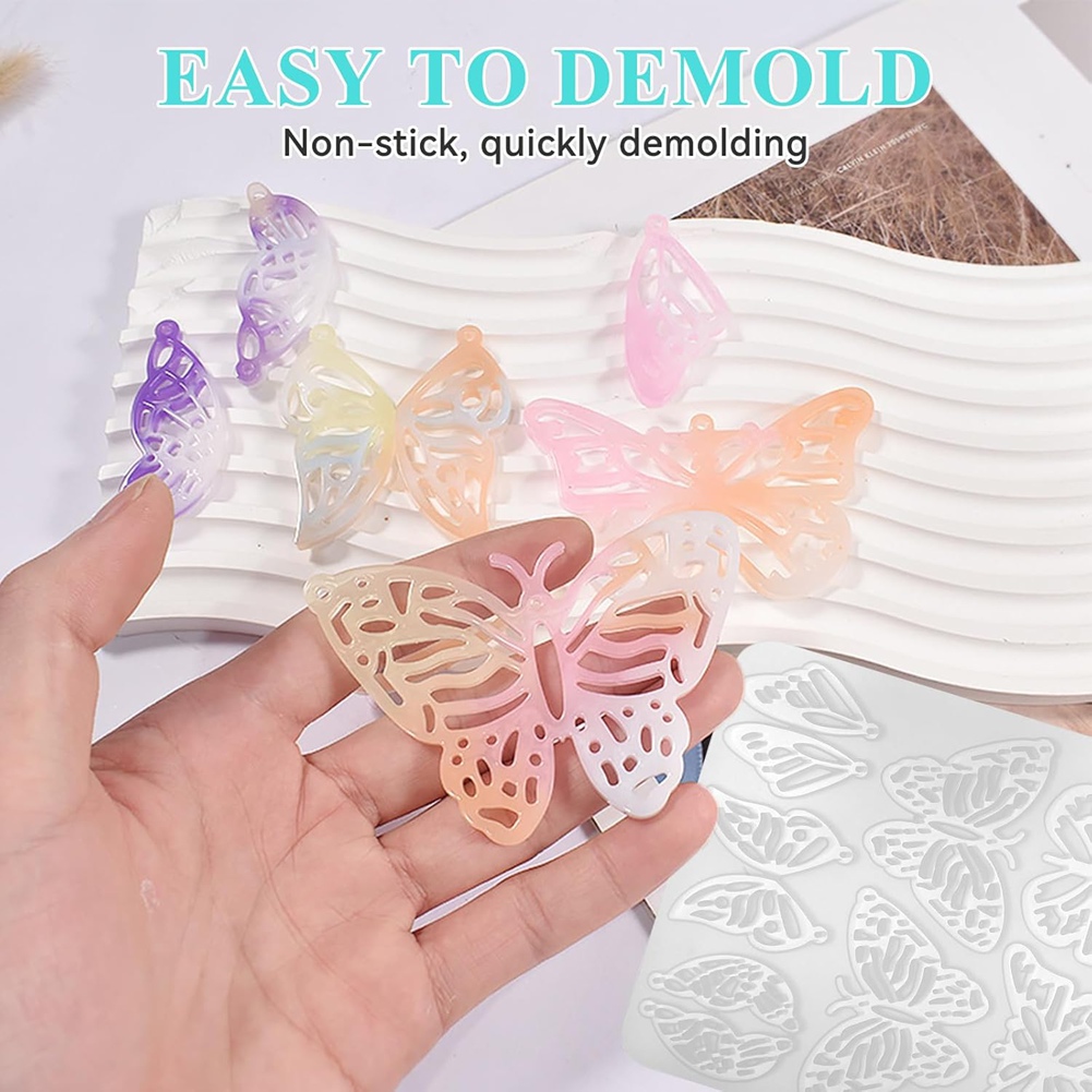 A95D-143Pcs Kit Cetakan Anting - Resin Art Earrings Kit ulasan dan harga