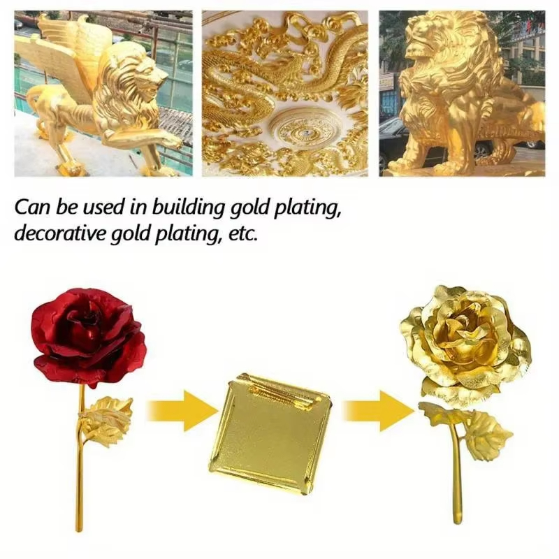 100pcs Kertas Foil Imitasi Ema - Resin Art Gift For Wedding ulasan dan harga