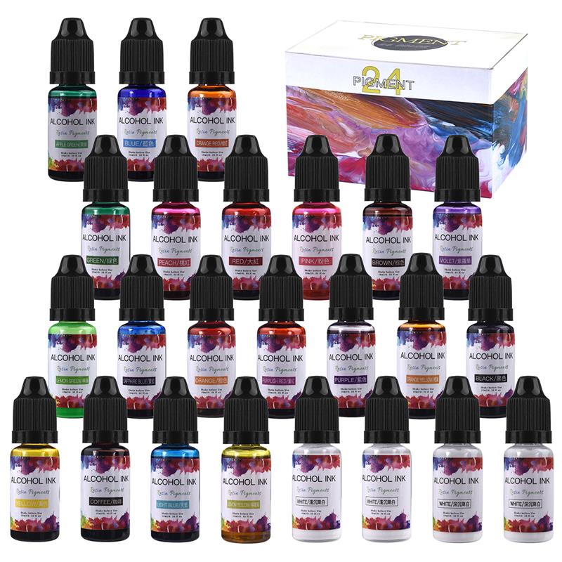 1 Set Perlengkapan Pigmen Resi - Resin Art Alcohol Ink ulasan dan harga